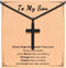 Cross Necklace for Son from Mom / Dad